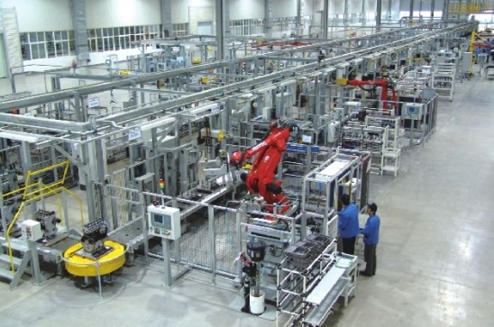 Mechanical processing line